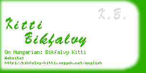 kitti bikfalvy business card